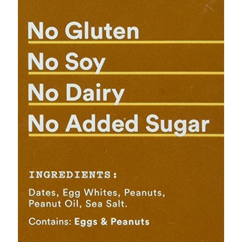 Rx Bar Protein Bar, Peanut Butter, 1.83 Oz 12 Count