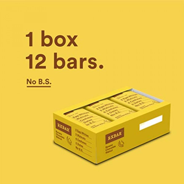 RXBAR, Banana Chocolate Walnut, Protein Bar, 1.83 Ounce Pack of...