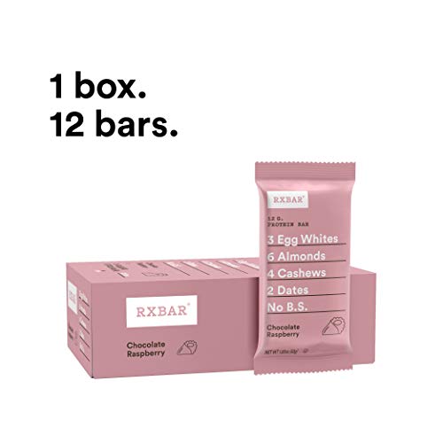 Rxbar, Chocolate Raspberry, Protein Bar, 1.83 Ounce Pack Of 12