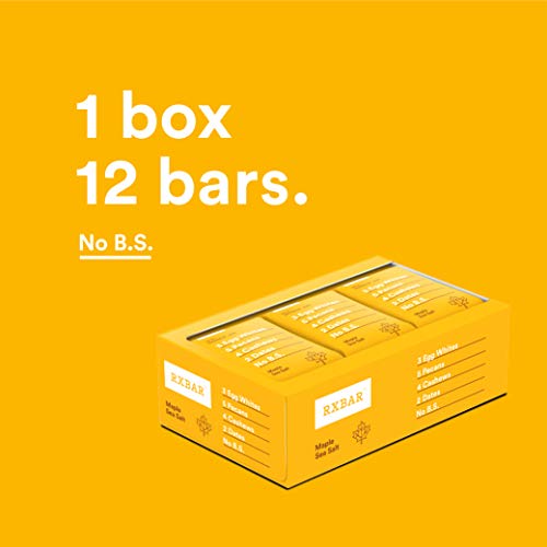 Rxbar, Maple Sea Salt, Protein Bar, 1.83 Ounce Pack Of 12, Hig