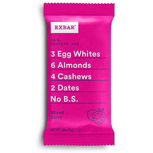 Rxbar, Mixed Berry, Protein Bar, 1.83 Ounce Pack Of 12 Breakfa