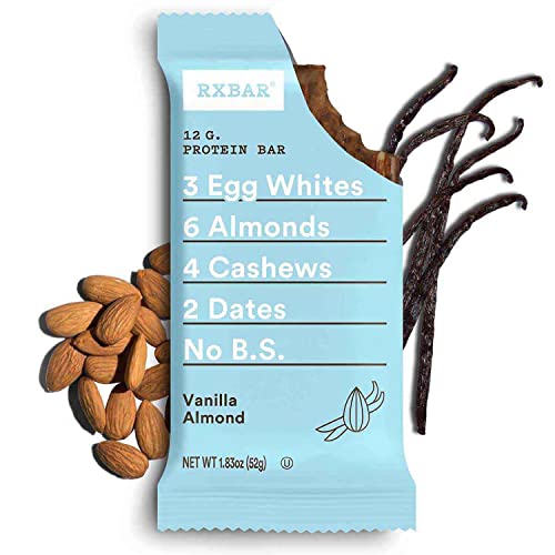 RXBAR Protein Bars, 12g Protein, Gluten Free Snacks, Vanilla Alm...
