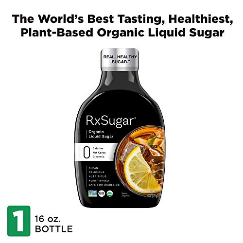 Rxsugar Delicious Plant-Based Organic Liquid Sugar, 16 Oz | 0 Ca