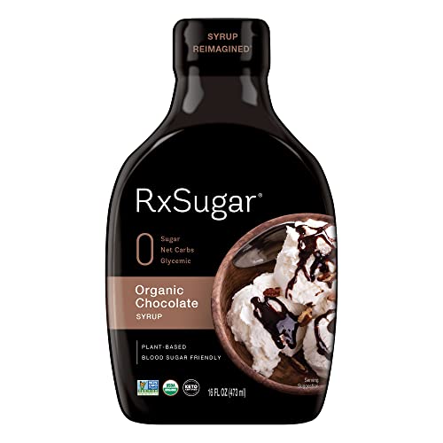 RxSugar Organic Chocolate Syrup 2-Pack | Allulose sweetener | Di...