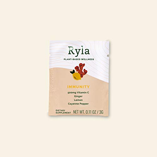 Ryla - Ginger Lemon Cayenne Juice Shot Superfood Powder - 500Mg