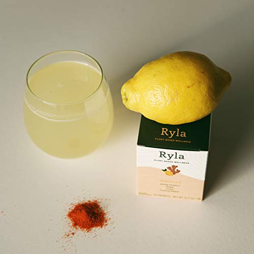 Ryla - Ginger Lemon Cayenne Juice Shot Superfood Powder - 500Mg
