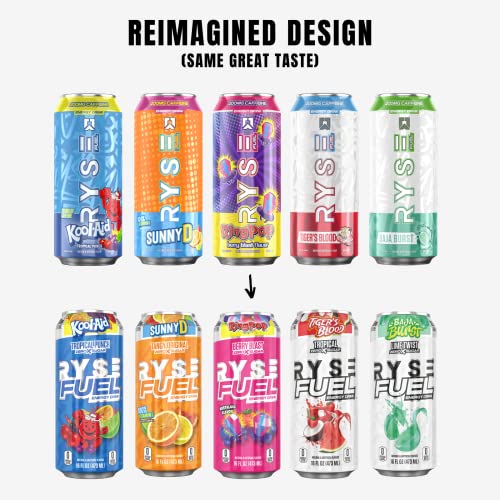 RYSE Fuel Energy Drink | On The Go Energy | 0 Sugars | 0 Calorie... RYSE Fuel Energy Drink | On The Go Energy | 0 Sugars | 0 Calorie...