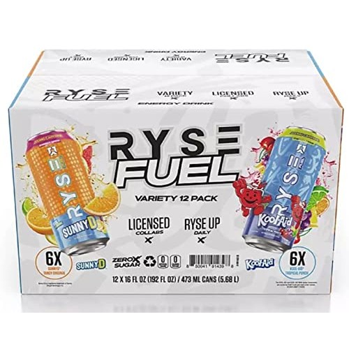 RYSE Fuel Energy Drink Variety Pack 16 fl. oz., 12 pk.
