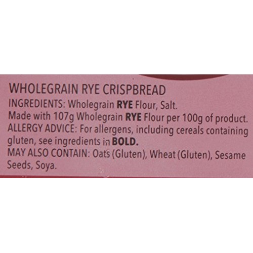 Ryvita Dark Rye Crispbread, 250 g