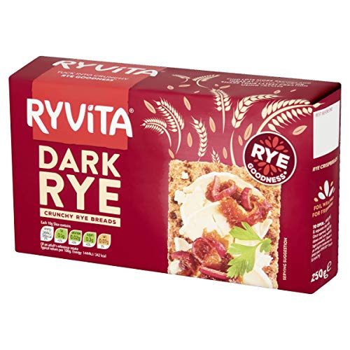 Ryvita Dark Rye Crispbread, 250 g