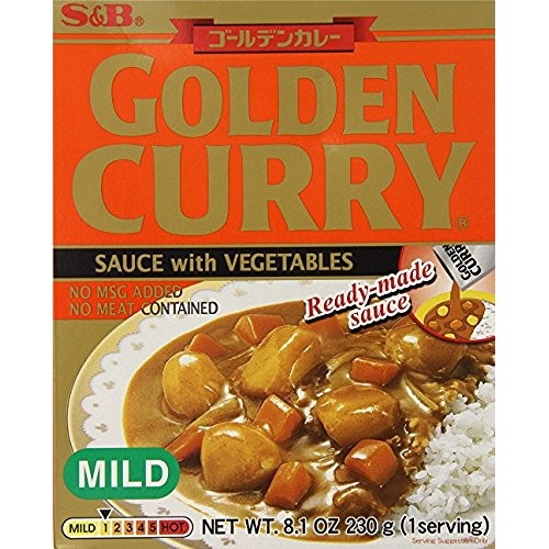 [ 5 Packs ] S&B Golden Curry Sauce with Vegetables Mild 8.10 Ounce