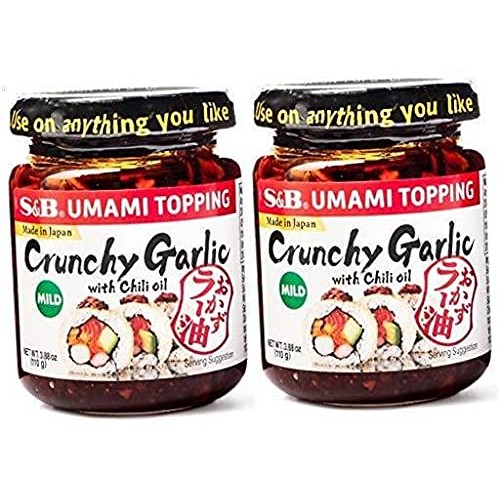 S&Amp;B Chili Oil W/ Crunchy Garlic 3.9 Oz Pack Of 2