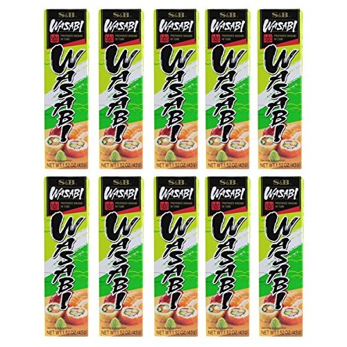 [ 10 Packs ] S&Amp;B Prepared Wasabi Paste In Tube 1.52 Oz