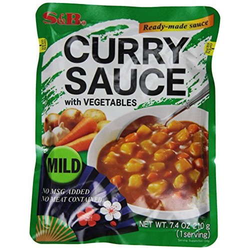 S&B Curry Sauce with Vegetables Mild, 7.4-Ounce Pack of 10