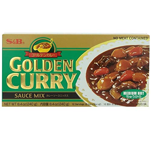 S&B Golden Curry Sauce Mix,Medium Hot,8.4oz10 Pack