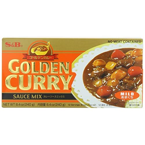 S&B Golden Curry Sauce Mix, Mild, 7.8-Ounce Pack of 5