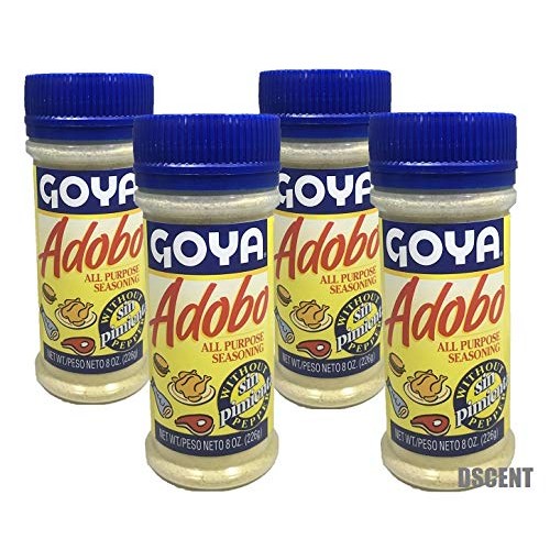 Goya Adobo All Purpose Seasoning Without Pepper, 8.0 Oz 4 Value