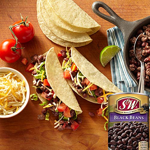 S&Amp;W - Black Beans - Canned Beans - 15 Ounce Can Pack Of 12