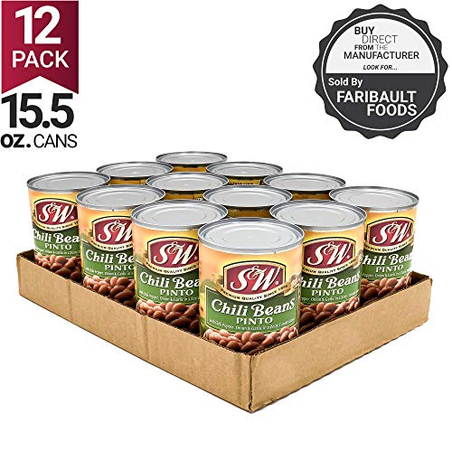S&Amp;W - Pinto Chili Beans - Canned Beans - 15.5 Ounce Can Pack Of