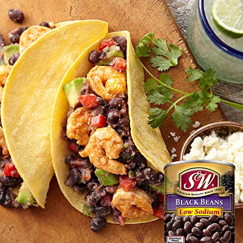 S &Amp; W • Canned Low Sodium Black Beans 12 Pack, Vegan, Non-Gmo,