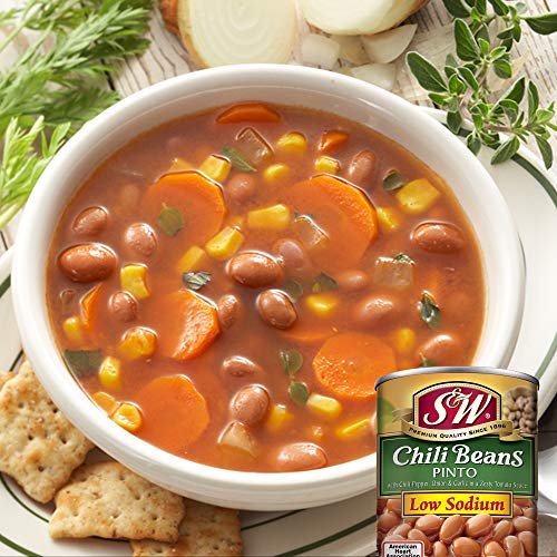 S &Amp; W • Canned Low Sodium Chili Beans 12 Pack, Vegetarian, Non
