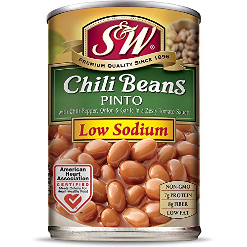 S &Amp; W • Canned Low Sodium Chili Beans 12 Pack, Vegetarian, Non