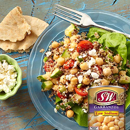 S &Amp; W • Canned Low Sodium Garbanzo Beans 12 Pack, Chickpeas, V