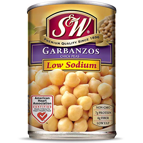 S &Amp; W • Canned Low Sodium Garbanzo Beans 12 Pack, Chickpeas, V