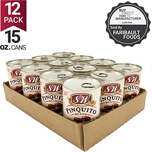 S &Amp; W • Canned Pinquito Beans 12 Pack, Vegan, Non-Gmo, Natural