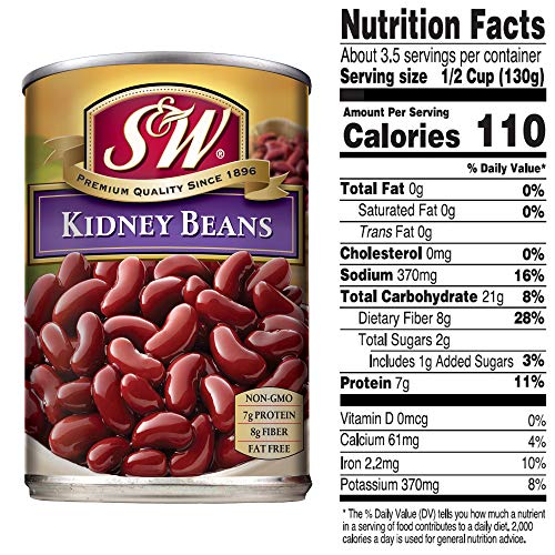 S&Amp;W - Dark Red Kidney Beans - Canned Beans - 15.5 Ounce Can Pac