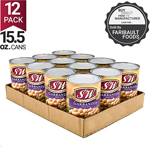 S&Amp;W - Garbanzo Beans - Chickpeas - Canned Beans - 15.5 Ounce Can