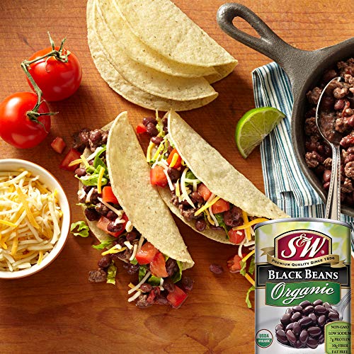S&Amp;W - Organic Black Beans - Canned Beans - 15 Ounce Can Pack Of
