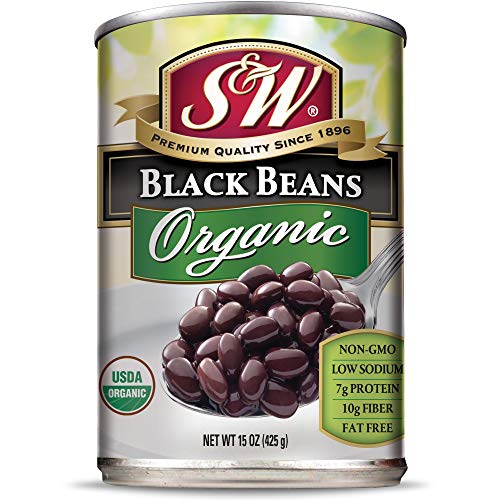 S&Amp;W - Organic Black Beans - Canned Beans - 15 Ounce Can Pack Of