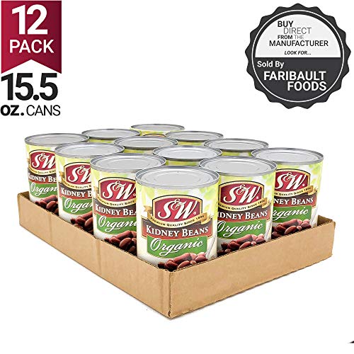 S&Amp;W - Organic Kidney Beans - Canned Beans - 15.5 Ounce Can Pack