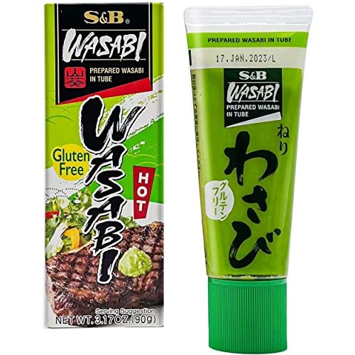 S&Amp;B Gluten-Free Prepared Hot Wasabi In Tube 3.17 Oz 90 G W/ Fr