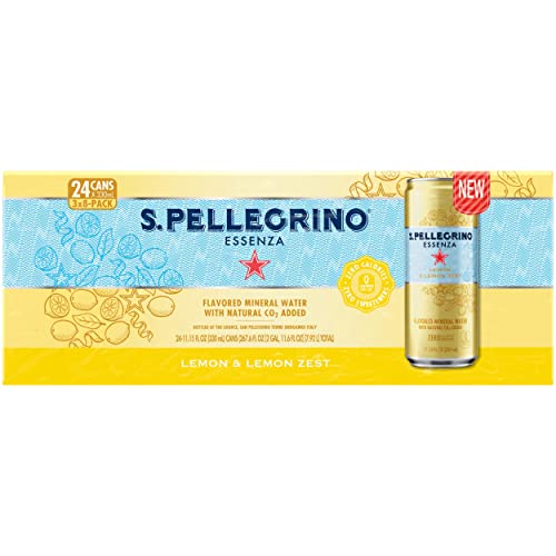 S.Pellegrino Essenza Lemon &Amp; Lemon Zest Flavored Mineral Water C
