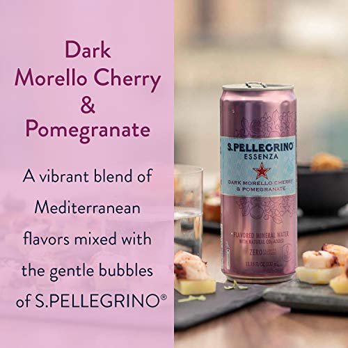 S.Pellegrino Essenza Dark Morello Cherry &Amp; Pomegranate Flavored