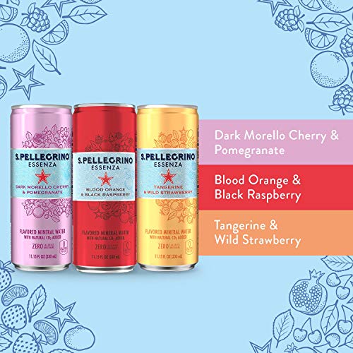S.Pellegrino Essenza Flavored Mineral Water, Variety Pack 11.15