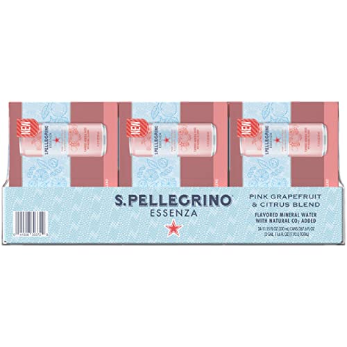 S.Pellegrino Essenza Pink Grapefruit Citrus Blend Flavored Miner...