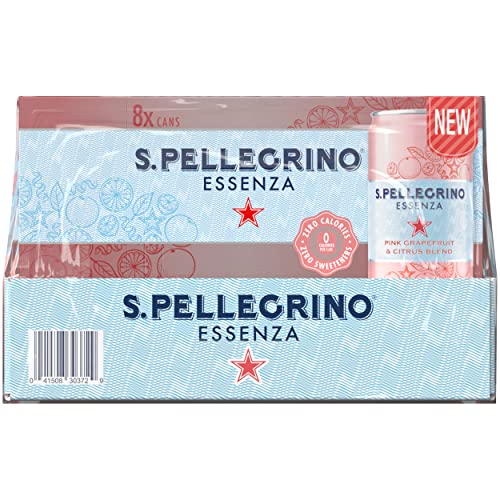 S.Pellegrino Essenza Pink Grapefruit Citrus Blend Flavored Miner...
