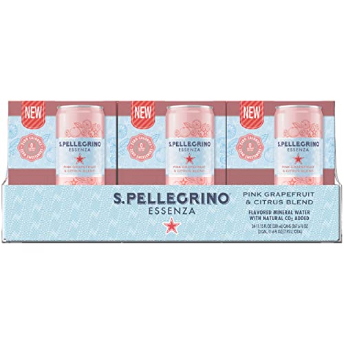 S.Pellegrino Essenza Pink Grapefruit Citrus Blend Flavored Miner...