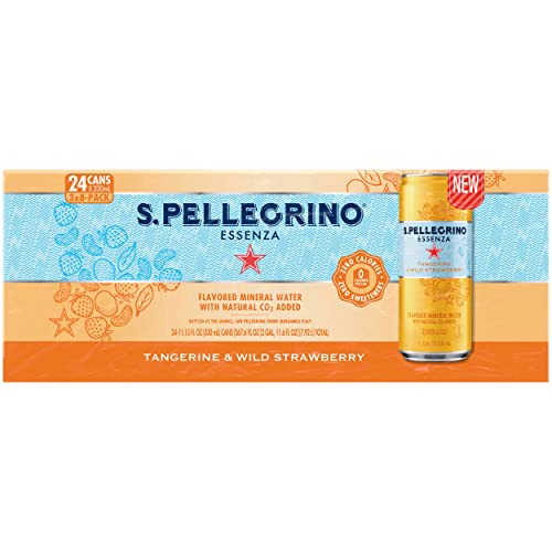 S.Pellegrino Essenza Tangerine &Amp; Wild Strawberry Flavored Minera