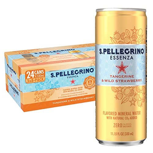 S.Pellegrino Essenza Tangerine &Amp; Wild Strawberry Flavored Minera
