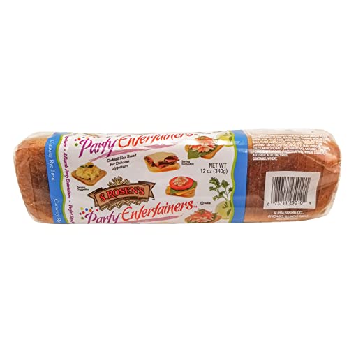 S.Rosens Cocktail Rye Bread - Caraway Case of 4 Loaves