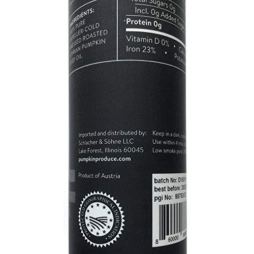 Schlacher &Amp; Söhne Styrian Pumpkin Seed Oil: 100% Pure, Cold Pres