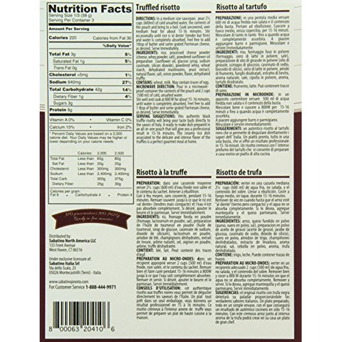 Sabatino Pronto Truffle Risotto, 6.2 Ounce
