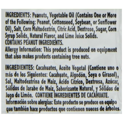 Sabritas Salt And Lime Peanuts, 7-Ounce Pack Of 6 Sabritas Salt And Lime Peanuts, 7-Ounce Pack Of 6