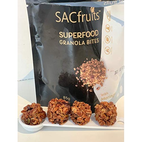 Sacfruits Superfood Granola Energy Bites. Keto-Friendly, Paleo-F