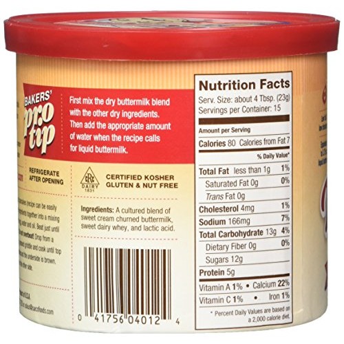 Saco Powdered Buttermilk, 12-Ounce Can Multi-Pack