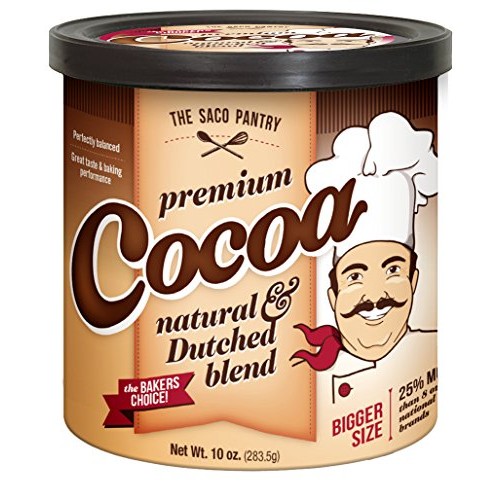 Saco Premium Baking Cocoa, 10-Ounce Canisters Pack Of 12
